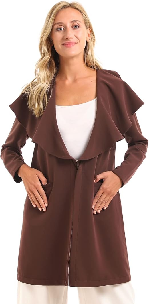 ESLA Women’s Long Jacket – Brown