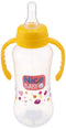 زجاجة رضاعة بيد للأطفال من نايس بيبي، 280 مل، أصفر