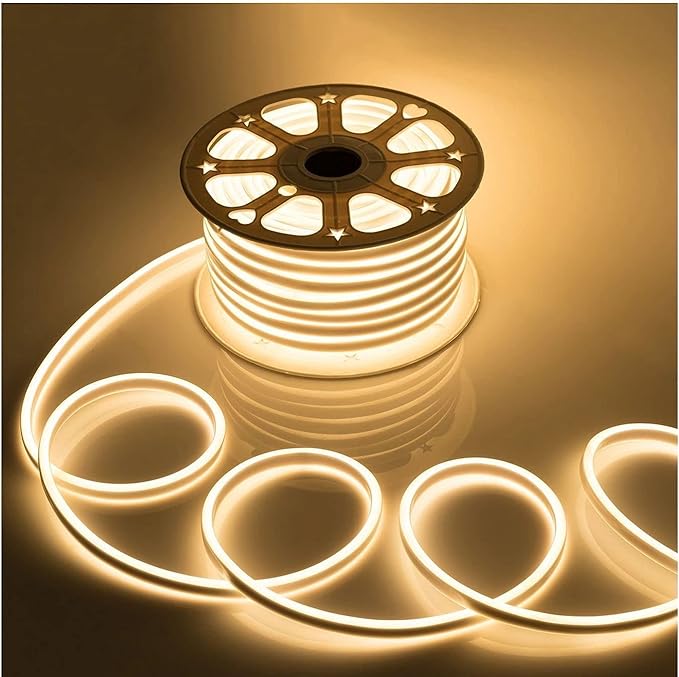 BPA 50M LED Neon Strip Light – Waterproof IP67 Outdoor Flexible Light for Home, Kitchen & Bed Decoration