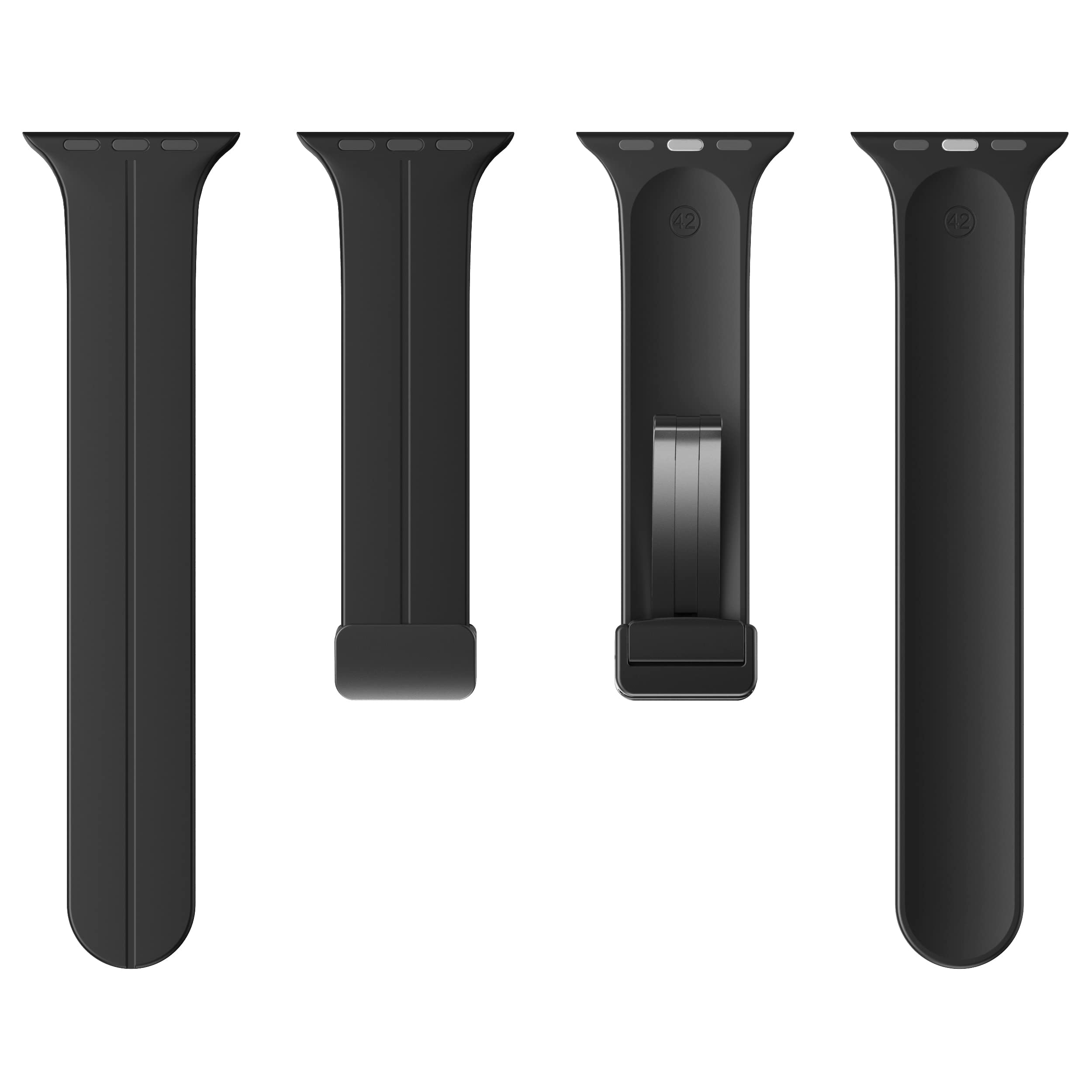 DL3 Mobilak Magnetic Silicone Strap for Apple Watch – Soft Sport Band Compatible with Ultra/Ultra 2 & Series 9 to 1 40MM, Men & Women