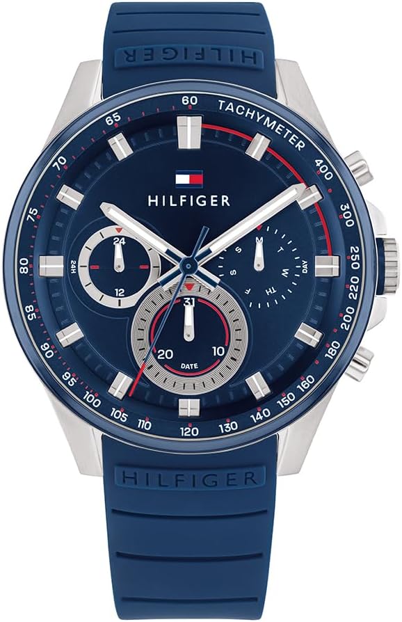 Tommy Hilfiger Men's Analog Quartz Watch with Silicone Strap 1791970