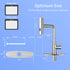 Deseegoal Head Switch Kitchen Faucets with Pull Down Sprayer, Three Function Sprayer Single Handle Sink Faucet 1 or 3 Hole Installation, 360°Rotatable Kitchen Sink Faucet