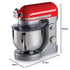 Ariete 1589 Moderna Planetary Mixer, 1600 Watts, 11 speeds, 5.5 Litres, 3 accessories for kneading, mixing and whipping. Red