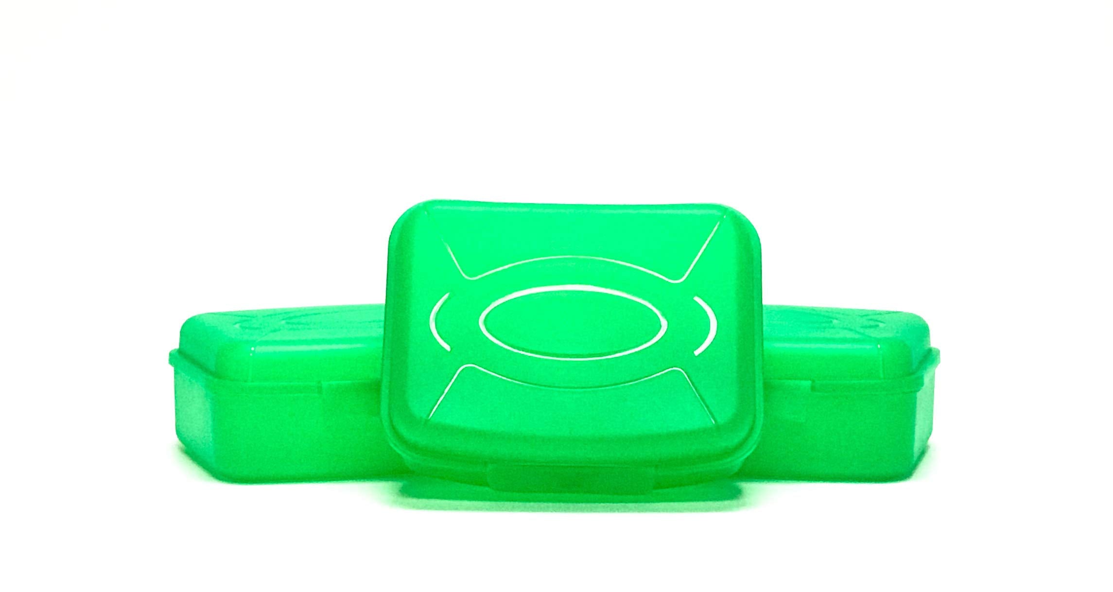 Mintra Home Utility Boxes - 1.4L GREEN 3pk - 7.2inW x 5.6inD x 2.6inH - great utility box, storage box for pencils, crayons, pens, crafts and other small items