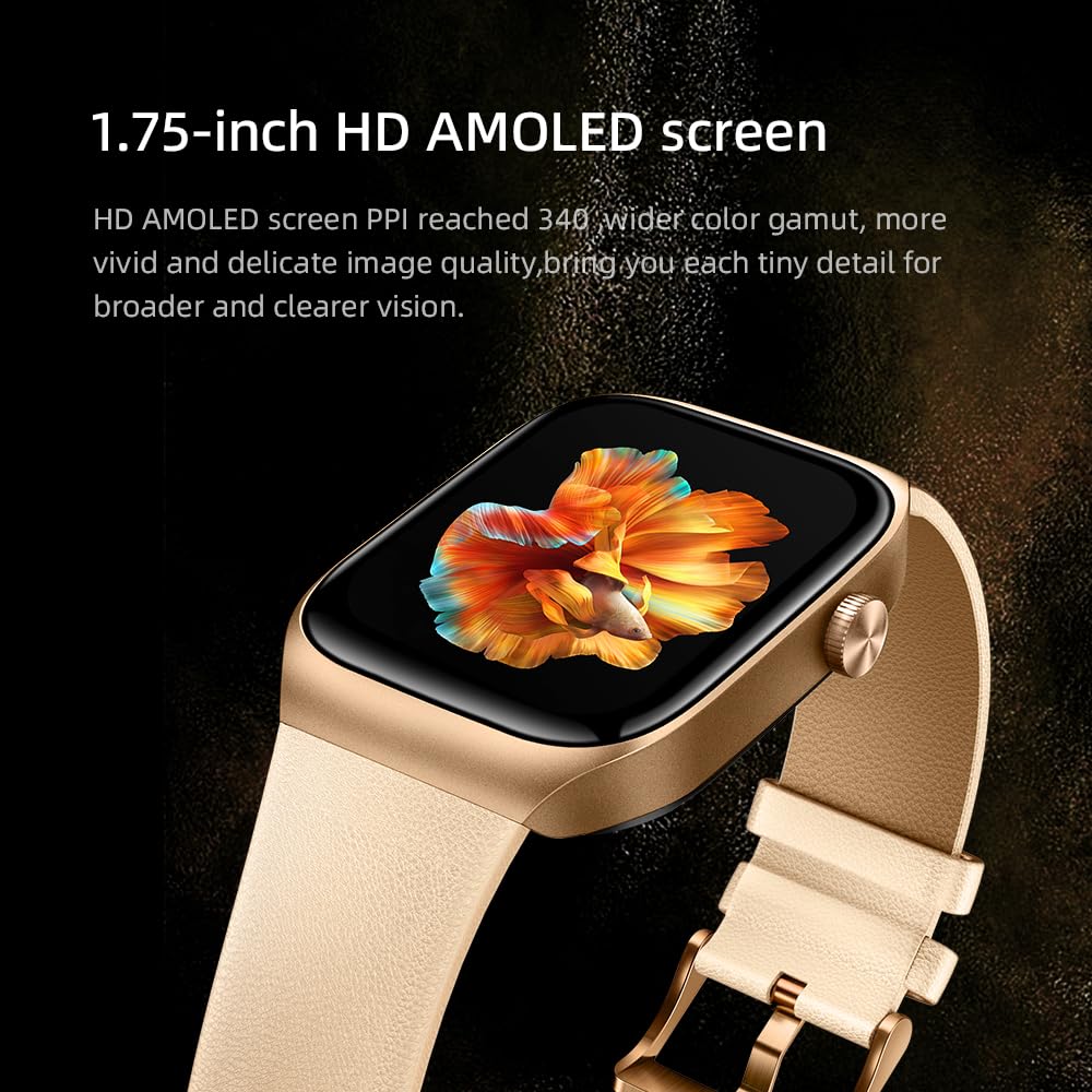 Mibro Smart Watch T2 (Light Gold) - 1.75