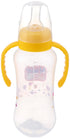 زجاجة رضاعة بيد للأطفال من نايس بيبي، 280 مل، أصفر