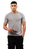 Ravin Heather Medium Grey Short Sleeves Slip On T-Shirt For MEN,Slip-on design for easy wearing.