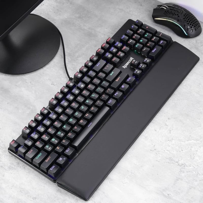 Redragon Meteor L Large Wrist Rest – Full-Size Keyboard Support