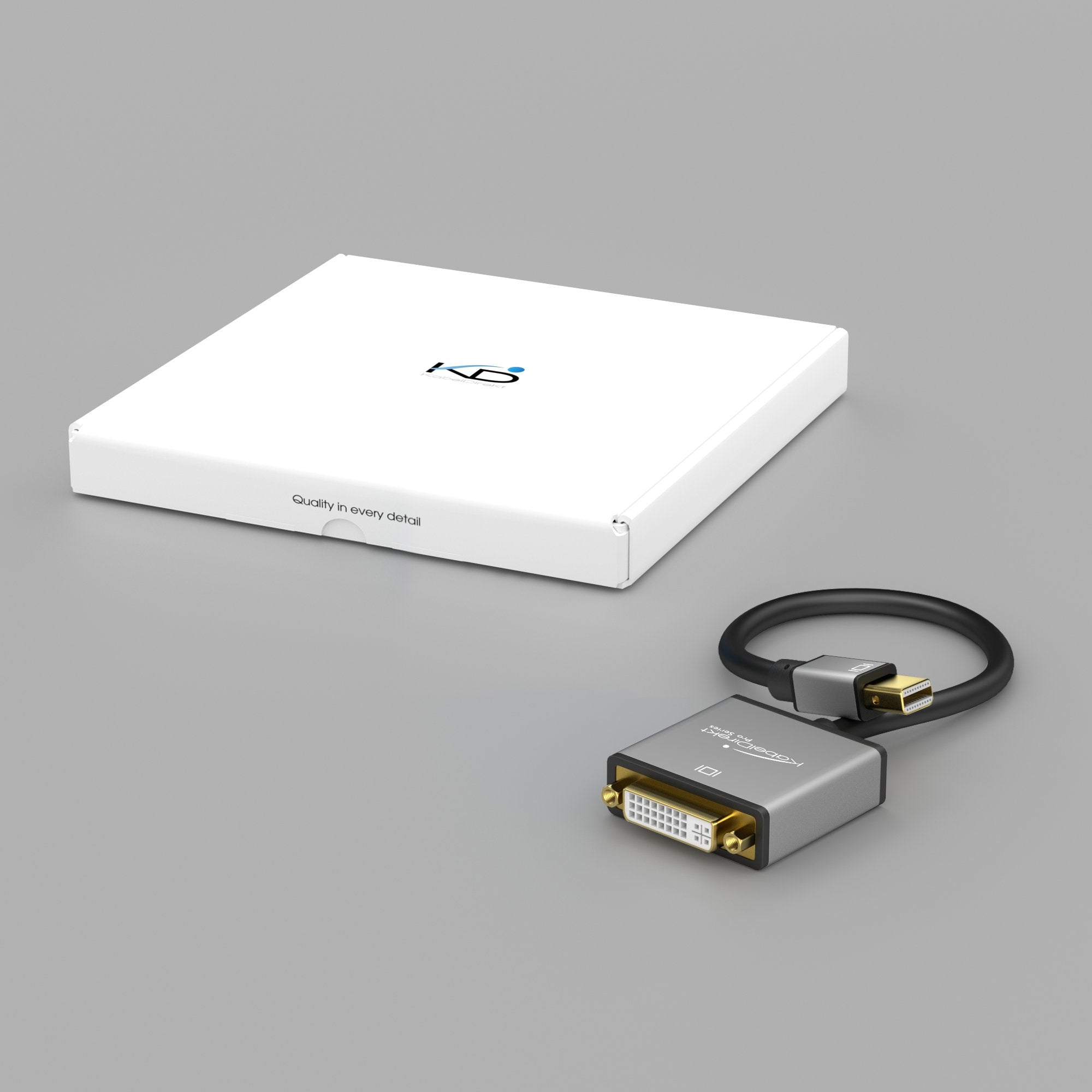 KabelDirekt Mini DP to DVI Adapter – 4K/60Hz