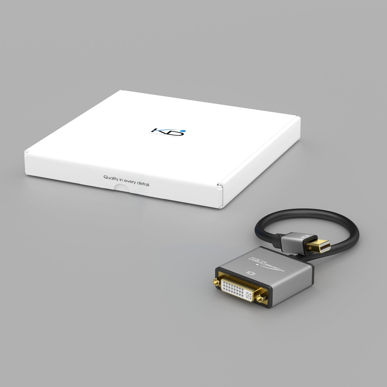 KabelDirekt Mini DP to DVI Adapter – 4K/60Hz