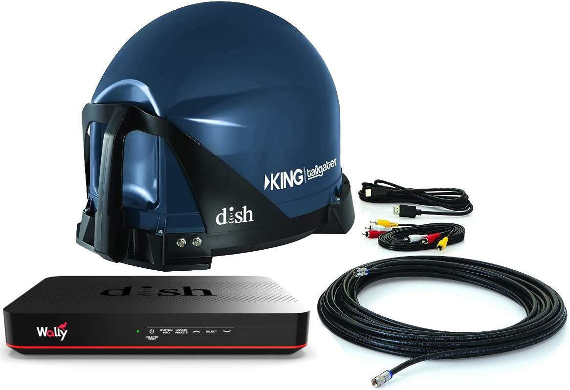 King Vq4550 Bundle - Receiver Satellite Tv Antenna And Dish Receiver