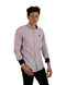 White Rabbit Men's Printed Long-Sleeve Shirt with Side Logo