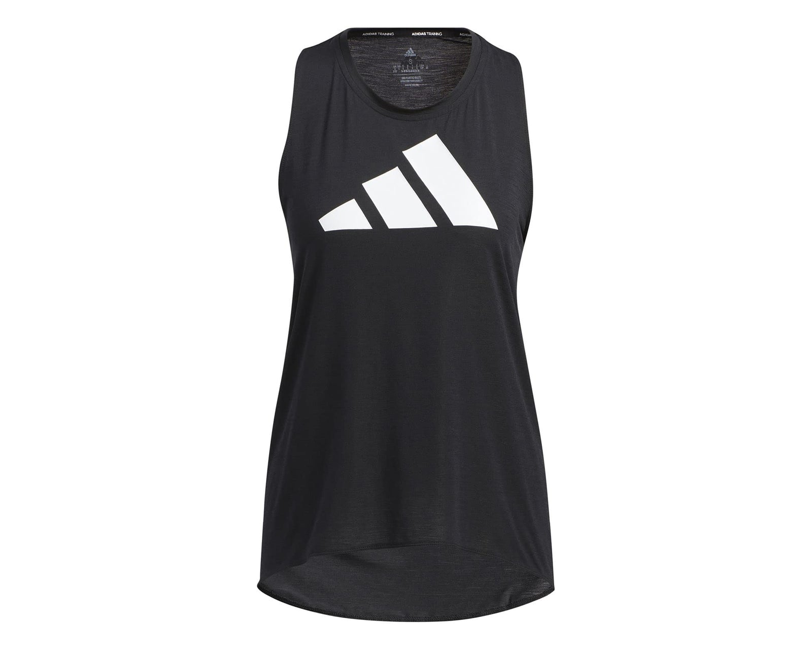 توب رياضي نسائي مزين بشعار أديداس و3 شرائط – مناسب للخروج والتمارين