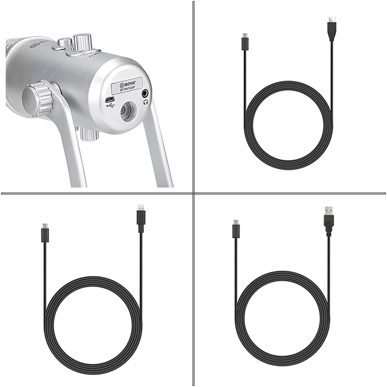 ميكروفون من BOYA للكمبيوتر هو جهاز صوتي عالي الجودة مصمم لتسجيل صوت واضح واحترافي