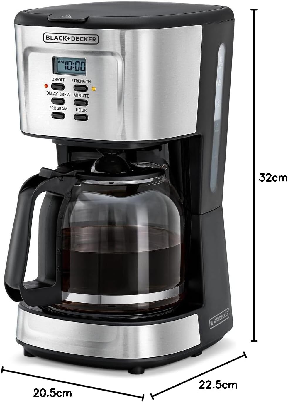 Black & Decker DCM85-B5 900W Programmable Coffee Maker with LCD Display, 900 W- Have Scratches