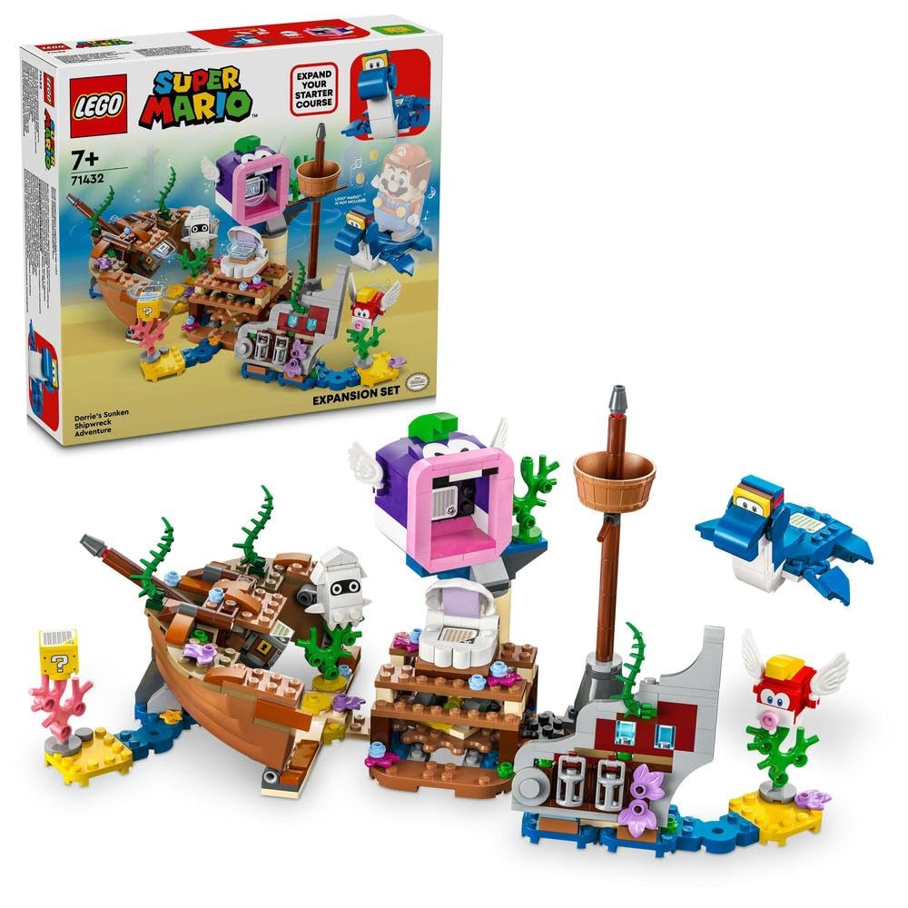 LEGO Super Mario Adventure Ship Building Blocks Set 71432 for Kids