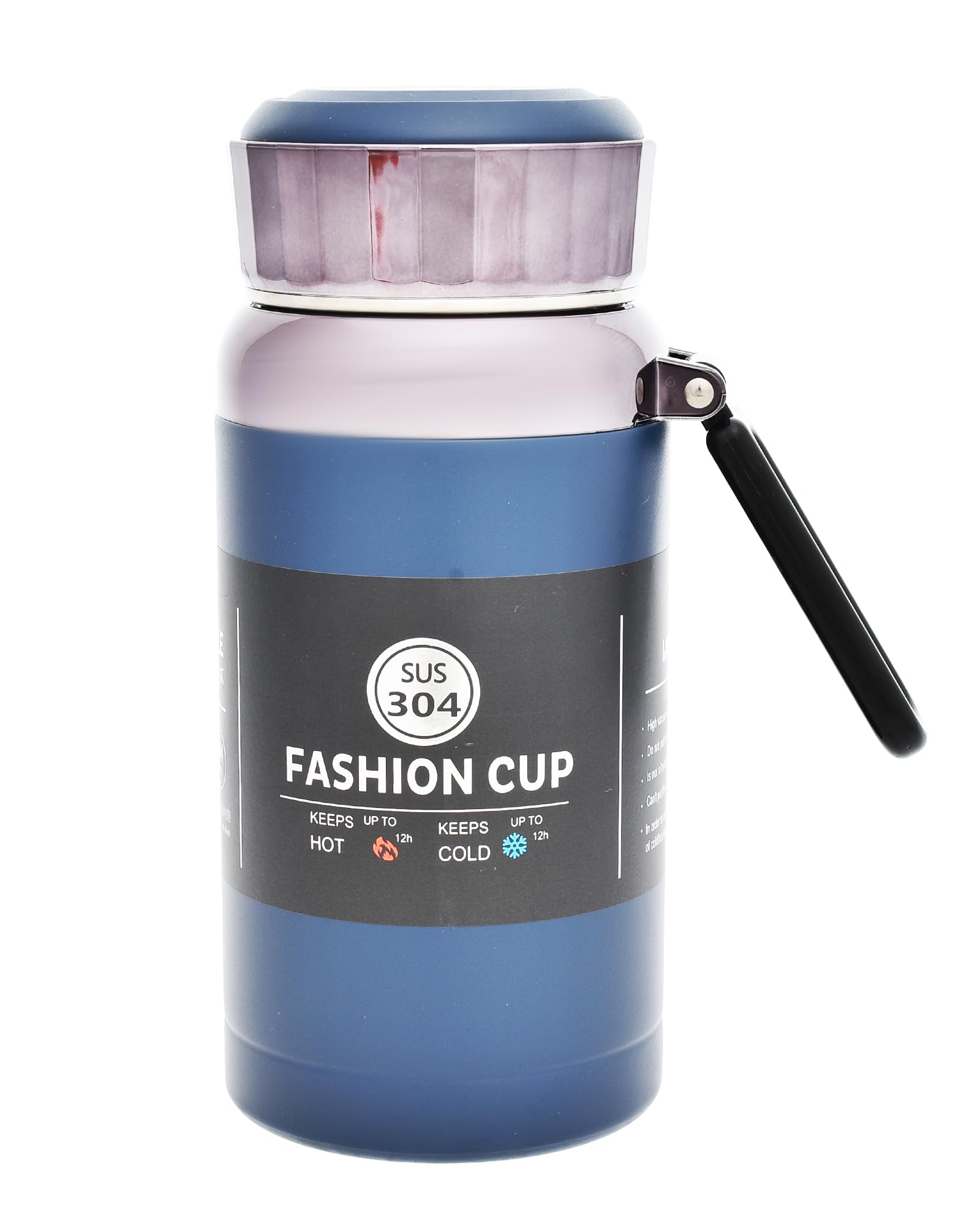 Fashion Cup Thermos Bottle 1.1L, Vacuum Insulated Stainless Steel Travel Flask, Hot & Cold Drinks, Multi Color H-BW-1202