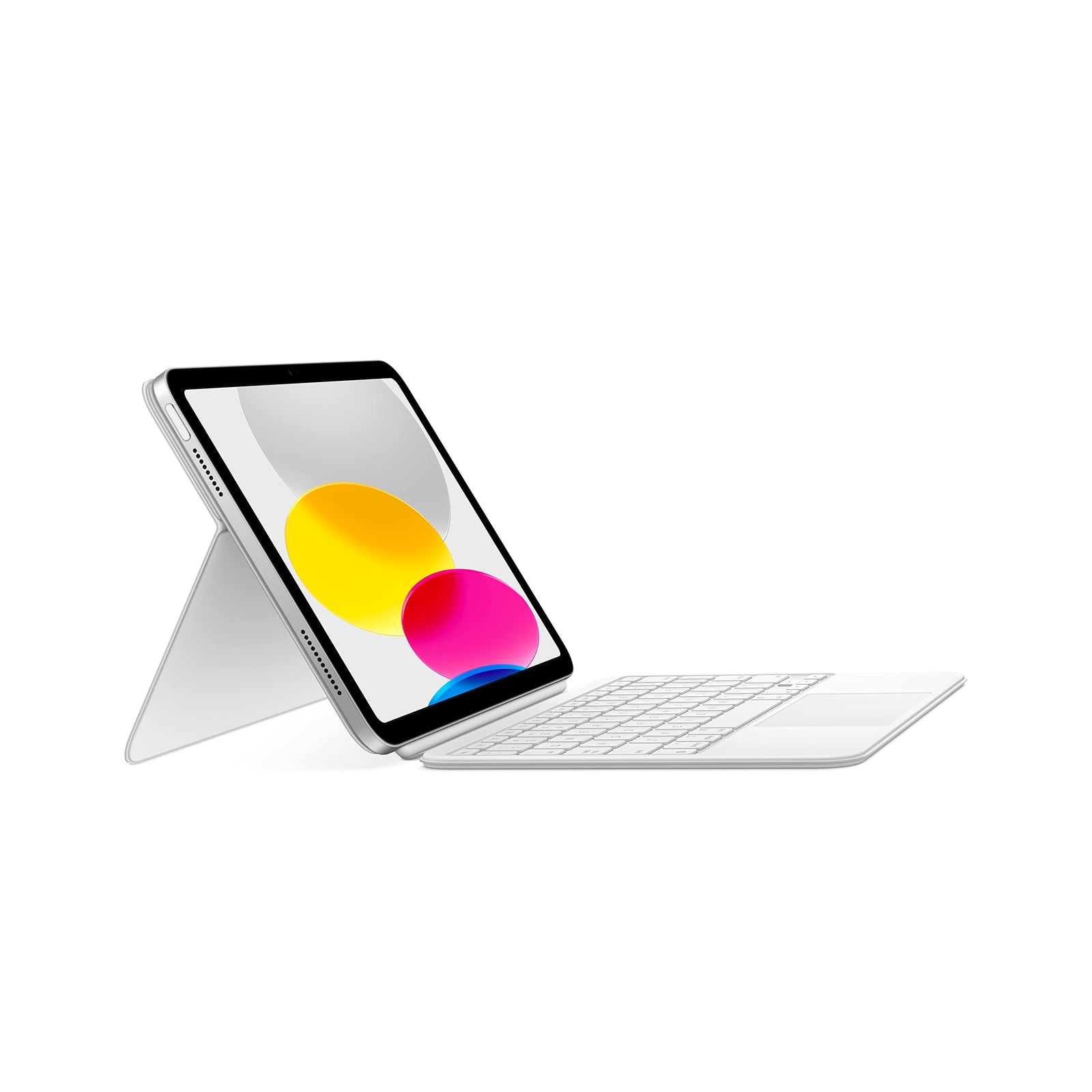 Apple Magic Keyboard Folio: iPad Keyboard and case for iPad (A16 and 10th Generation), Detachable Two-Piece Design That attaches magnetically, Built-in trackpad, US English – White