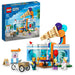  طقم LEGO City متجر الآيس كريم مع عربة ألعاب – مجموعة بناء ممتعة للأطفال