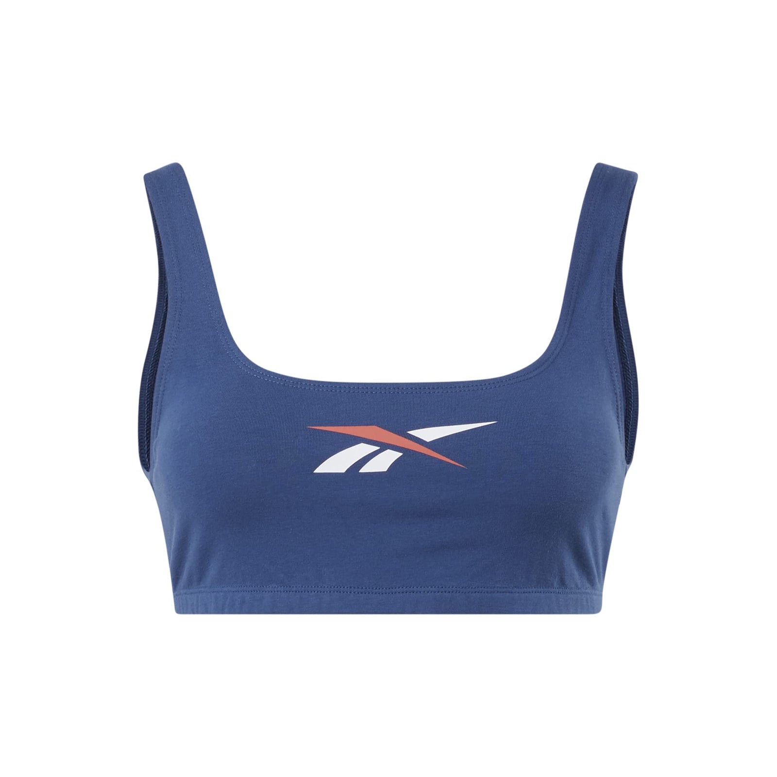 Reebok Women’s CL PF Logo Cotton Sports Bra – Comfortable & Supportive