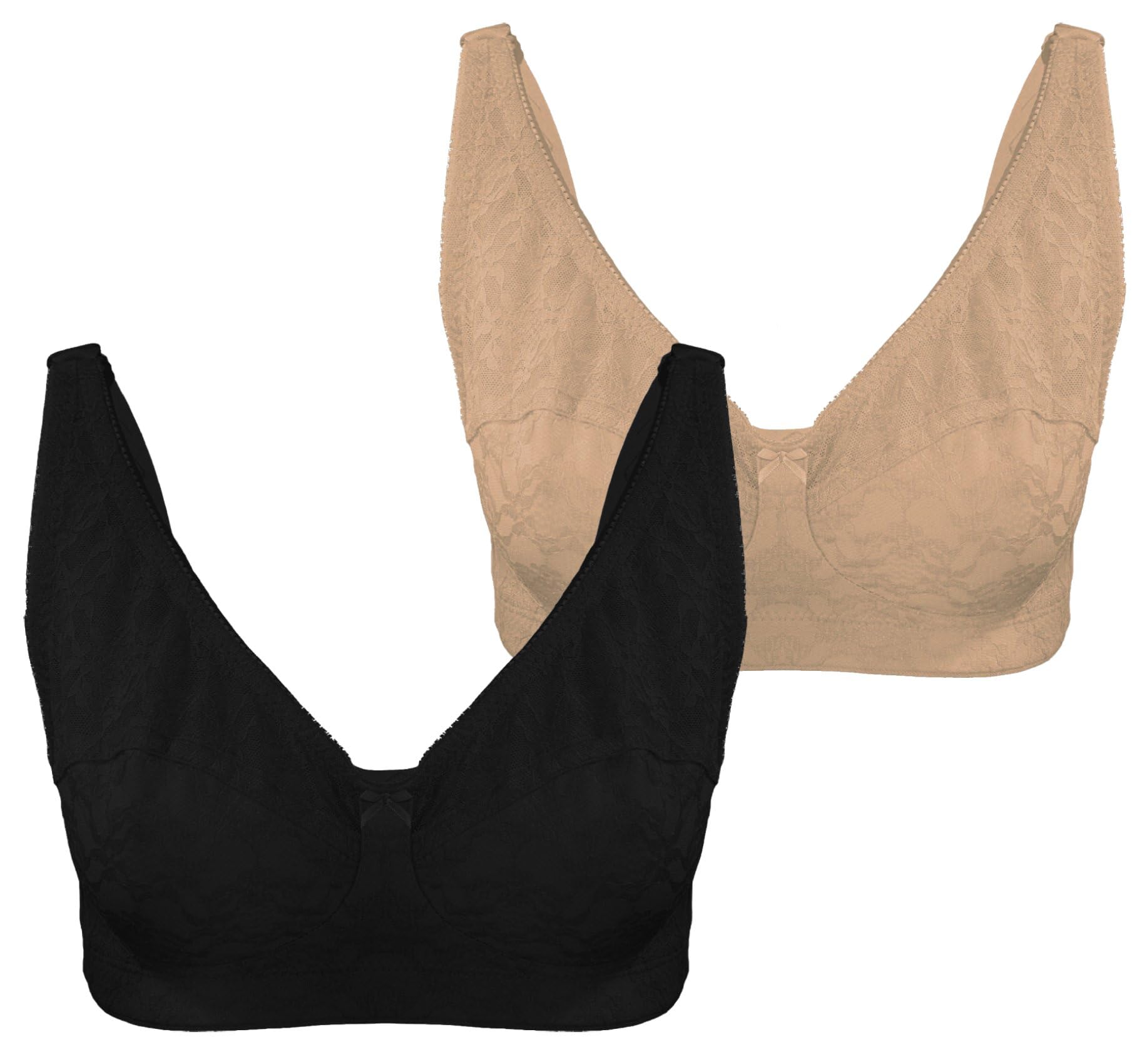 Lasso Women Set Of 2 Pieces Bra Cup D With Lace Bra- Damage Box