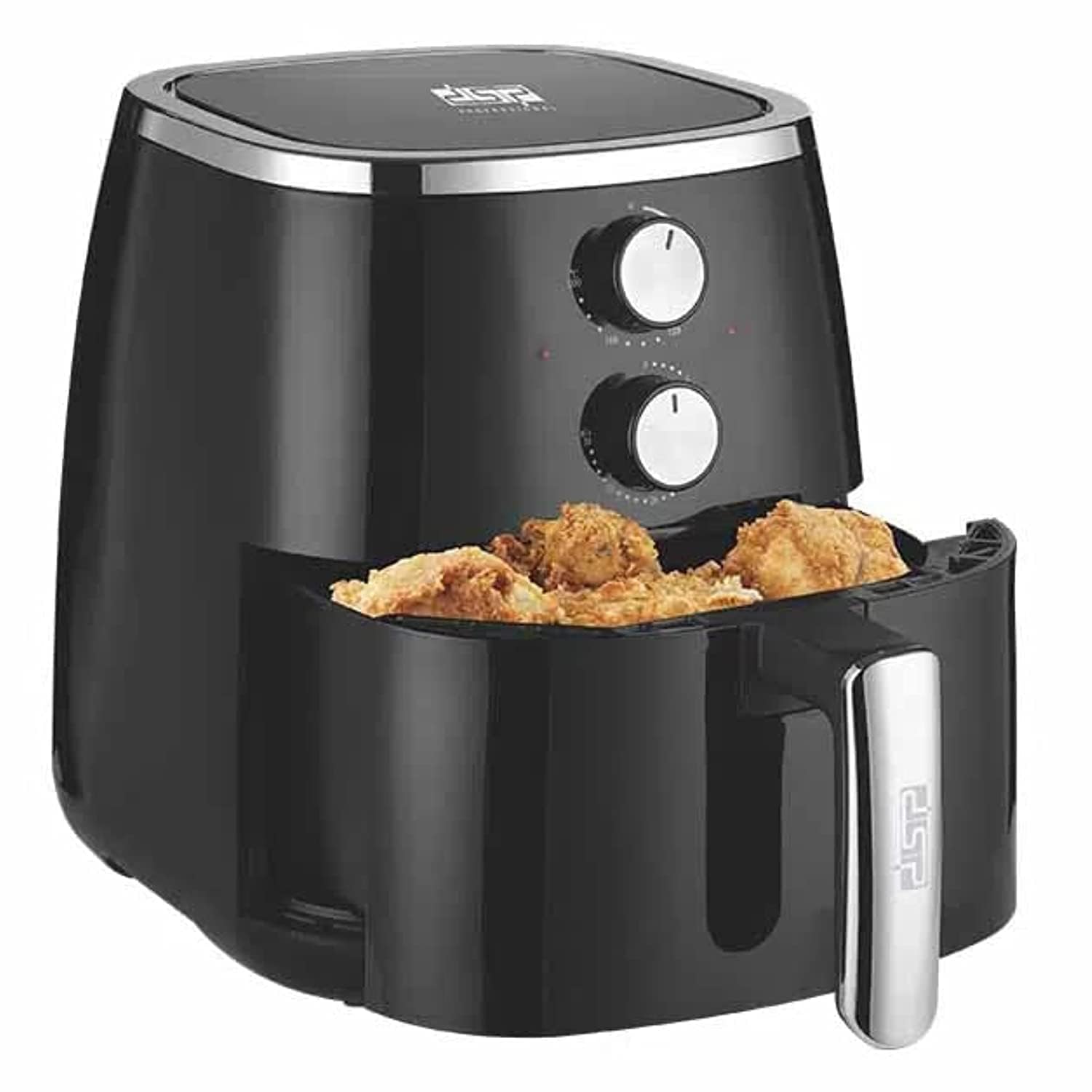 قلاية DSP بدون زيت – 1500 واط، 5.5 لتر، أسود