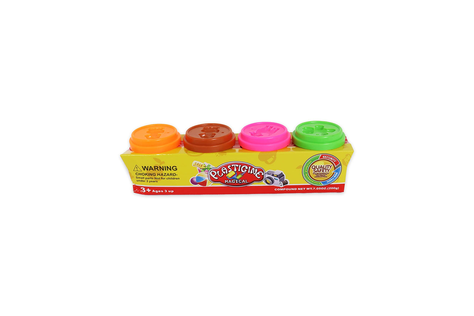 Generic 4 Pack Mini Colored Dough, Developing childern's creativity and showmanship - Safqqa