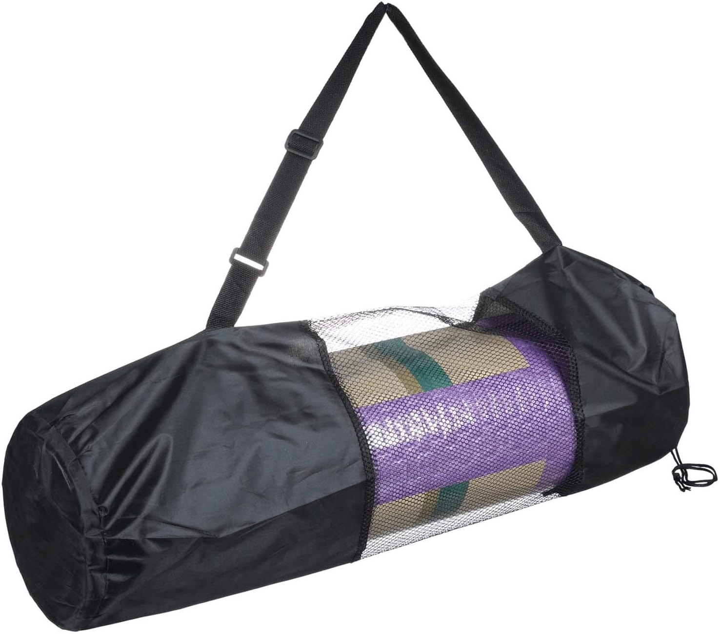 SPURT Yoga Mat with Black Carrying Bag - 183x61 cm, 10MM Thickness, Purple