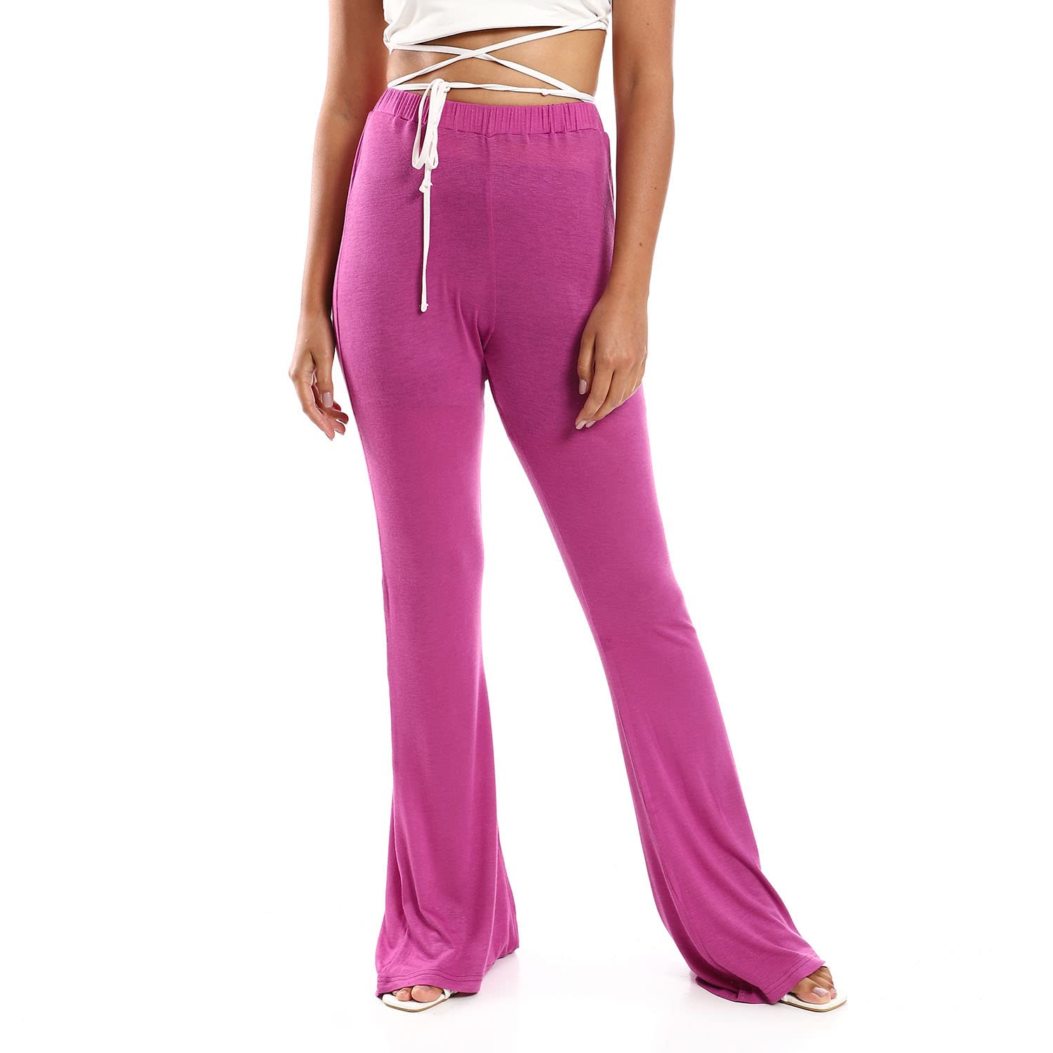 JAMILA Women Flare Fit Solid Pants PANTS - Safqqa Egypt
