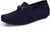 Burwood Men Flat Shoes Dark Blue Casual Comfortable Footwear
