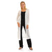 JAMILA Self Patterned Open Neckline Long Cardigan For Women,Easy to layer over tops, blouses, or dresses. - Safqqa