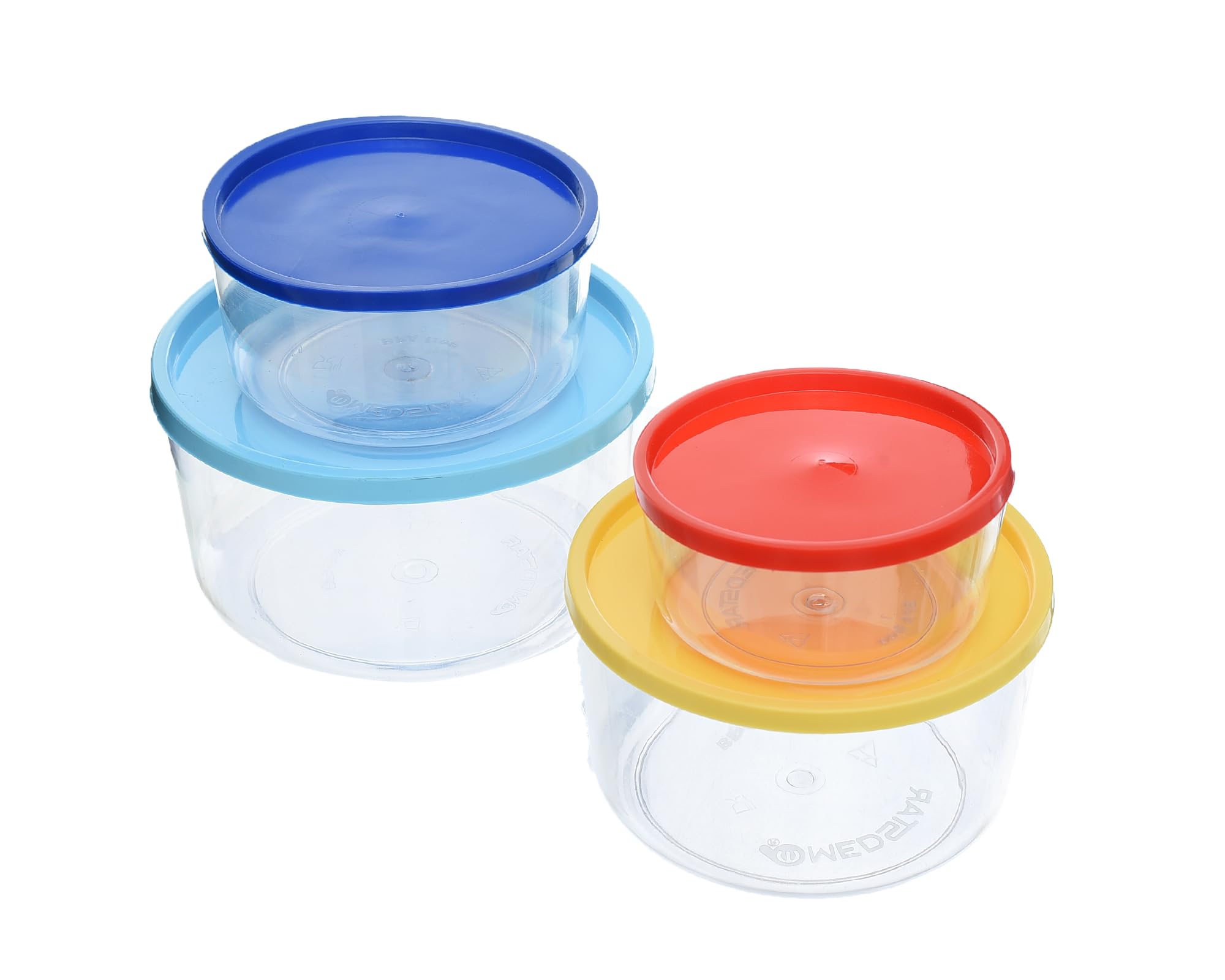Medstar Kobal Refrigerator Storage Set – 4 Containers – Multi Colors