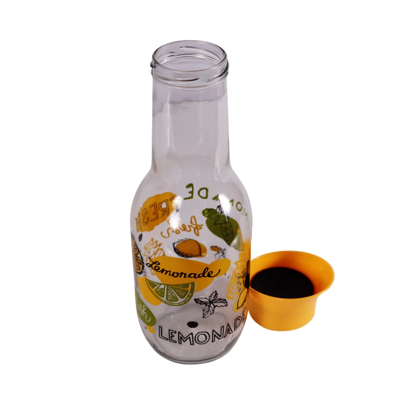 زجاجة مياه مزخرفة هيرفين بسعة 1 لتر هو حل أنيق وعملي لتقديم المشروبات. مصنوع من الزجاج عالي الجودة في تركيا