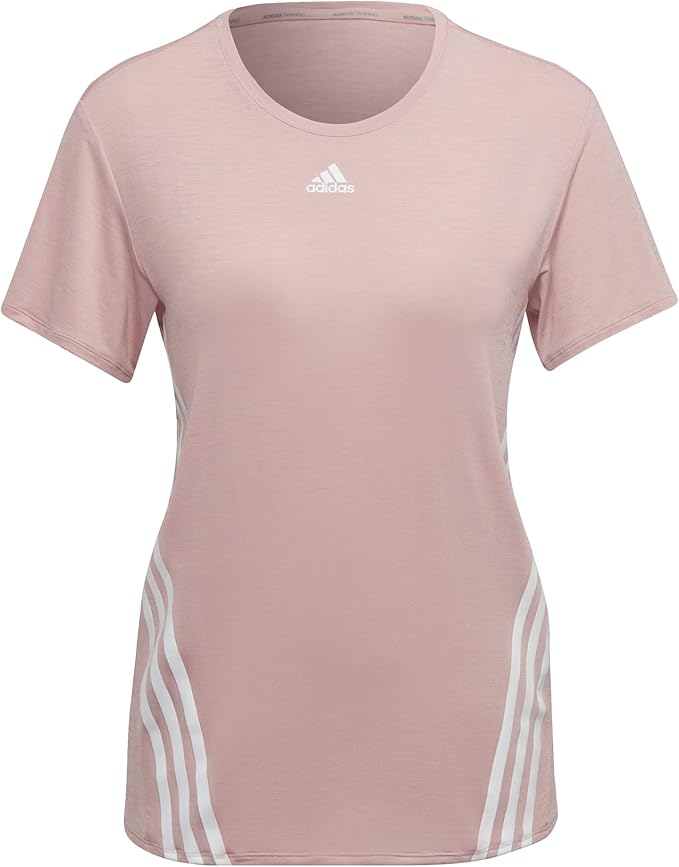 تي شيرت Adidas WTR ICNS 3-Stripes T-Shirt HC2756 - Training Wonder (كم قصير) للنساء 