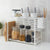 Digital Shoppy Kitchen Countertop Organizer, White, 40 x 21 cm Storage Rack for Kitchen Essentials