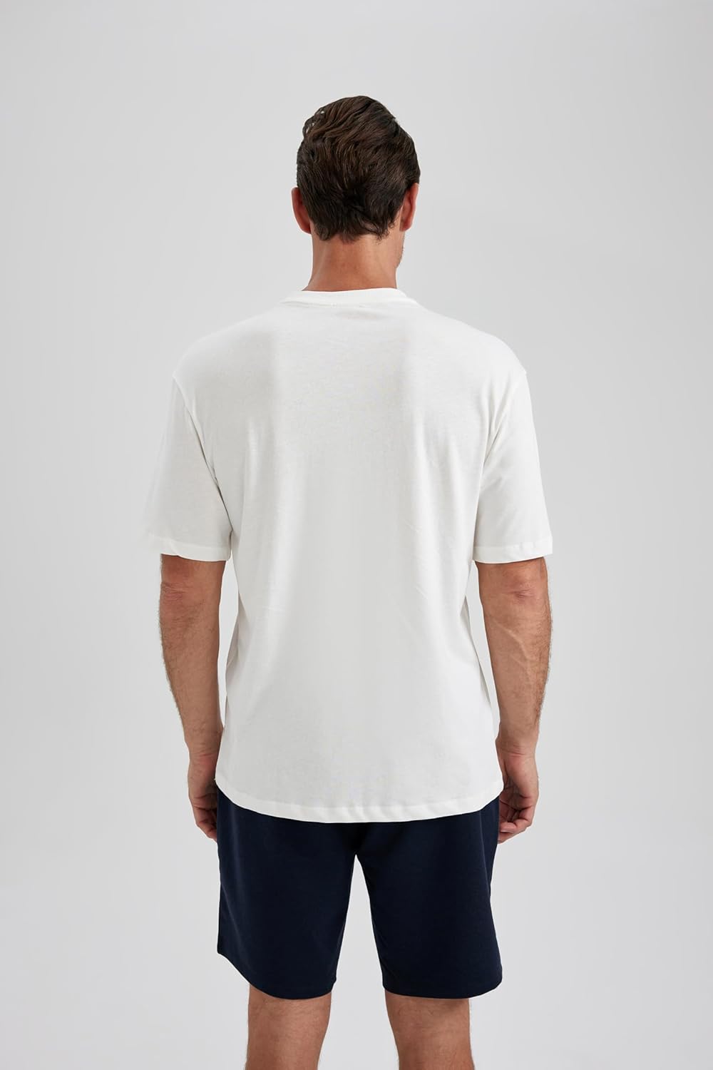 DeFacto Men's Regular Fit Crew Neck Printed T-Shirt from DeFacto Basics