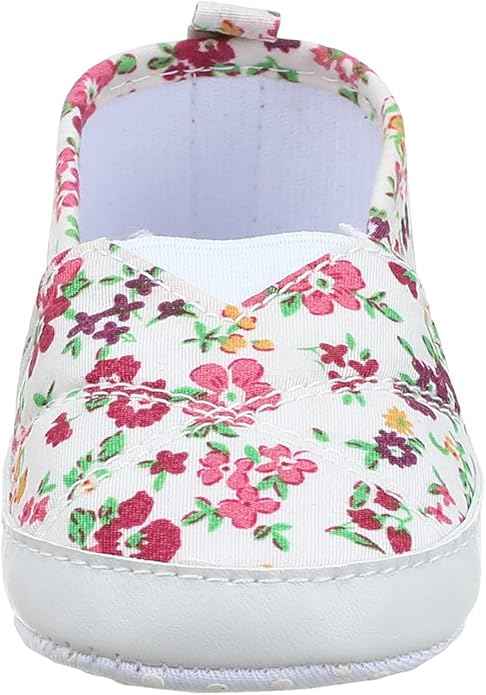 Mix & Max Girls' Floral Pattern Elastic-Panel Slip-On Shoes - Safqqa Egypt