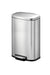 EKO Stainless Steel in Brushed Fingerprint Resistant Oli-Cube Step Bin, 20 Liter Capacity, Silver - Safqqa