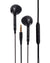 Blue Spectrum D-42 Wired Stereo Earphones with Microphone, 3.5mm Jack In-Ear Headphones, Black