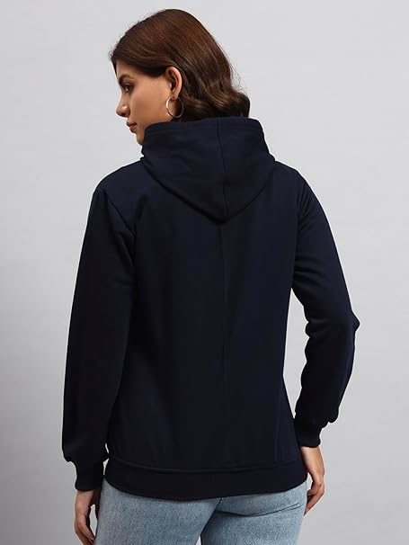 Styleville.in Women Sweatshirt Navy Casual Comfortable Everyday Wear