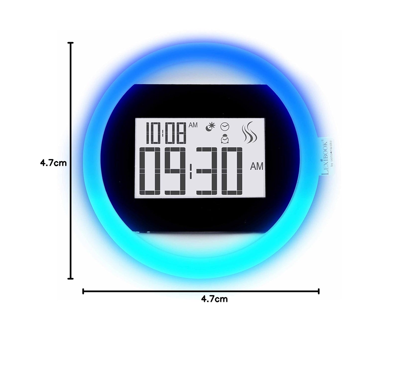 Lexibook by Sensorwake The Olfactory alarm clock, relaxing light, FM radio, battery operated or USB cable, white/black, CS100