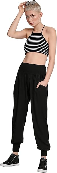 Urban Classics Women Pants Black Casual Trousers – Safqqa Egypt