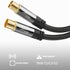 KabelDirekt – 4K TV Aerial Cable, Coaxial Cable – 20m – For Digital & Analogue TV, Metal Connectors – Available in 0.5-20m (Plug to Socket, for DVB-C/DVB-T/DVB-S, black)