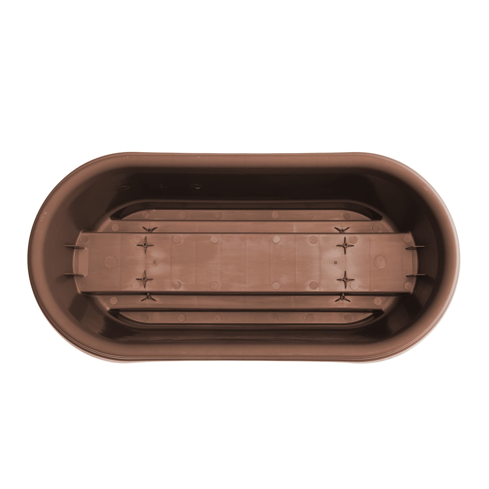 Bloem 24 inch Chocolate Rail Planter