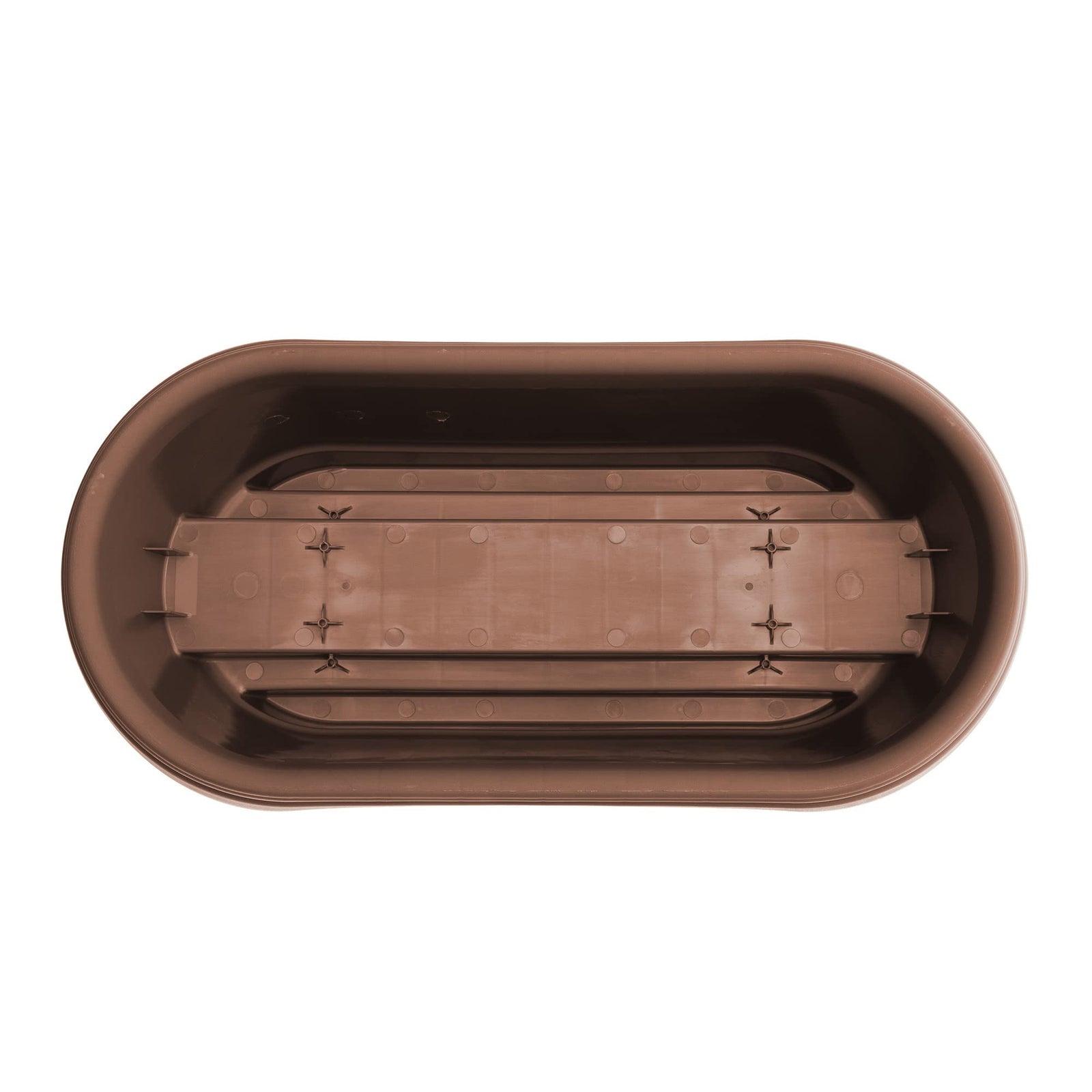 Bloem 24 inch Chocolate Rail Planter