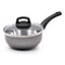 Celar Aluminium Saucepan with Lid – 18 cm, Grey, Non-Stick, Soft Touch Handle