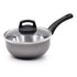 Celar Aluminium Saucepan with Lid – 18 cm, Grey, Non-Stick, Soft Touch Handle