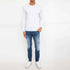 A|X ARMANI EXCHANGE mens Solid Pullover Sweater Sweatshirt, White, XX-Large US - Safqqa Egypt