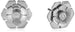 Guess Stainless Steel Flower Shaped Stud Earrings for Women - Silver - Safqqa