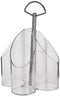 Vague Cutlery Holder For Kitchen, Transparent/Silver